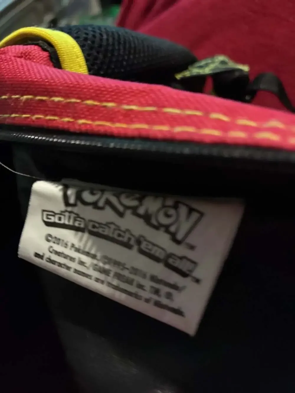2016 Pokemon Pikachu Kids School Backpack Red and Black